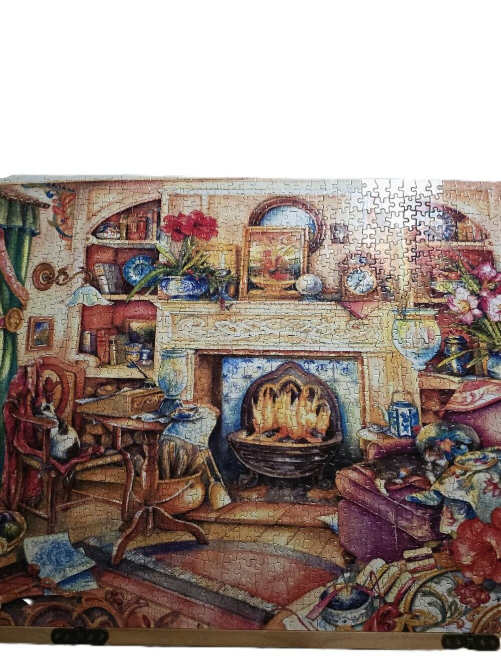 Fireside Embroidery Jigsaw Puzzle 1000 Pieces Large Pieces 27" x 35" Sunsout